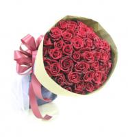 赤バラの花束50本:2〜4日前注文(男を上げる時の贈り物として)